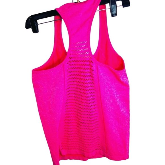 Ebb And Flow Women's HOT PINK BARBIE RACER BACK TOP Shirt  SIZE M - Picture 5 of 8